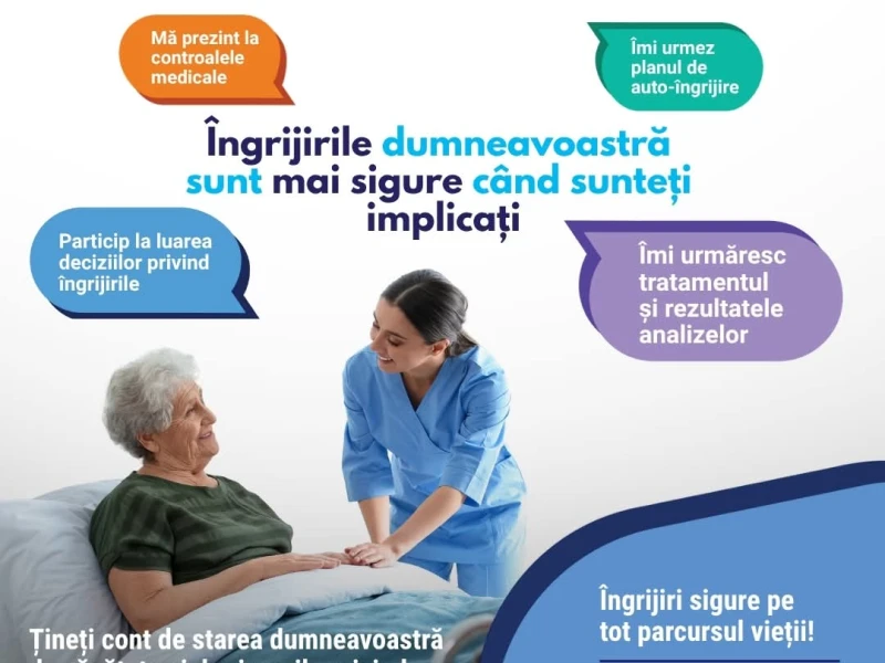 Ziua Mondială a Siguranței Pacientului, marcată pe 17 septembrie. „Îngrijiri sigure pe tot parcursul vieții!”