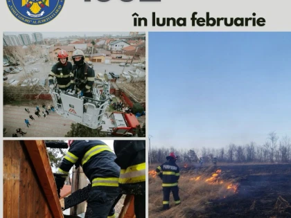 1002 misiuni ale pompierilor militari arădeni în luna februarie