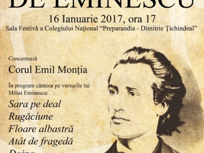 167 de ani de la nașterea lui Mihai Eminescu, marcați la Arad printr-un concert coral