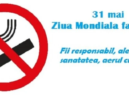 31 mai - Ziua mondială fără tutun