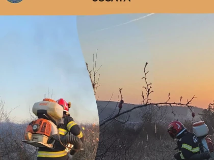 36 de incendii de vegetație uscată în Arad, în doar două săptămâni. Pompierii avertizează: arderea este strict interzisă