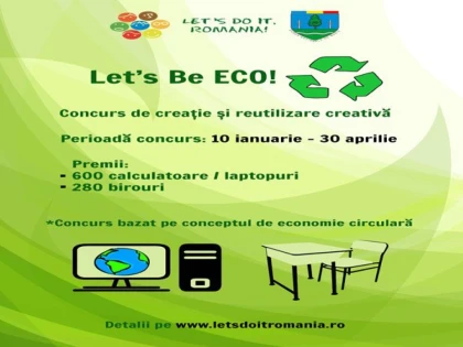649 de școli s-au înscris în concursul “Let’s Be ECO!”, organizat de “Let's Do It, România!” și Garda Națională de Mediu