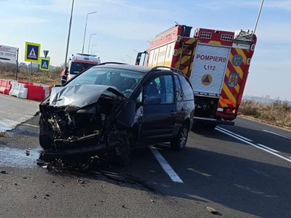 Accident cu șase victime rănite, la ieșirea din Arad