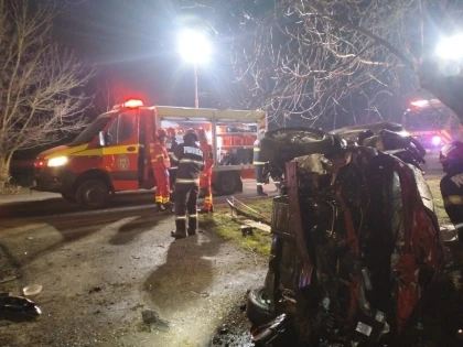 Accident grav la Călugăreni: o persoană a murit după ce un autoturism s-a răsturnat