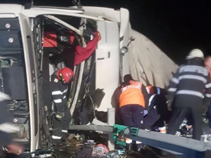 Accident grav pe A1! Șofer de TIR, mort la doar 41 de ani