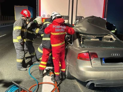 Accident grav pe autostrada Arad-Timișoara, soldat cu un deces
