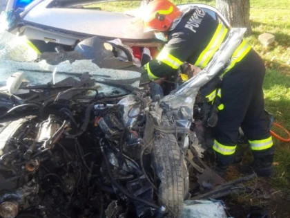 Accident groaznic pe drumul Arad - Timișoara (foto)