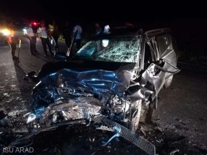 Accident, în apropiere de Nădlac! Trei persoane au fost rănite grav