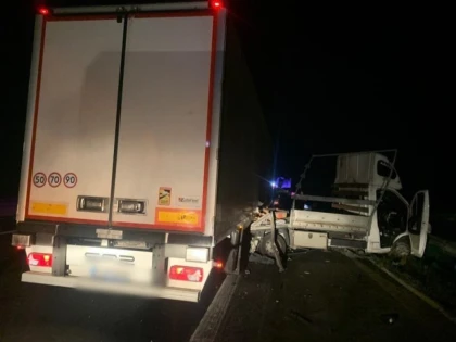 Accident între un microbuz și un TIR, pe A1, Pecica-Nădlac