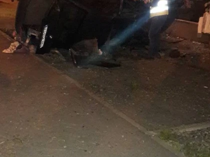 Accident la Lebăda, produs de șoferul unui BMW (FOTO)