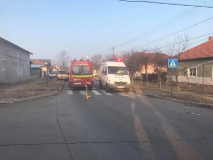 Accident pe o stradă din municipiul Arad
