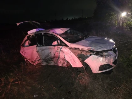 Accident rutier în localitatea Andrei Șaguna. Două persoane au ajuns la spital
