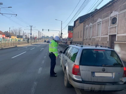 Acțiune de amploare a polițiștilor de la rutieră în municipiu și județ