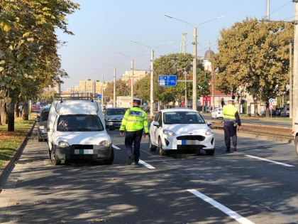 Acțiune de amploare a polițiștilor rutieri, în municipiu. 176 de șoferi au fost amendați