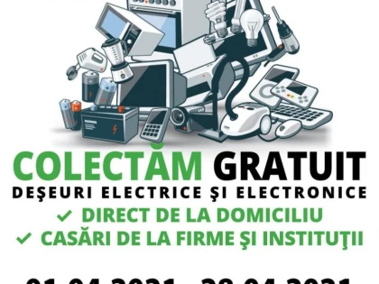 Acțiune specială de colectare a deșeurilor electrice, în municipiul Arad