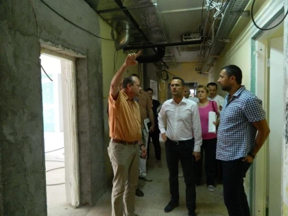ADRIAN TOLEA A VERIFICAT STADIUL LUCRARILOR DE LA UPU SI SPITALUL TBC
