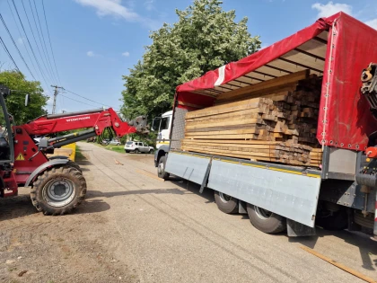 Ajutoarele de urgență de la rezervele de stat, constând în materiale de construcții, au ajuns la Brazii