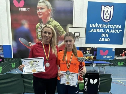 Alesia Sferlea a cucerit argintul național la finala de tenis de masă a liceenilor