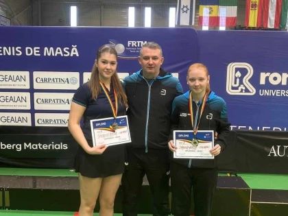 Alesia Sferlea a luat argintul senioarelor, la Cupa României de tenis de masă! Arădeanul Adrian Dodean, tot pe a doua treaptă a podiumului