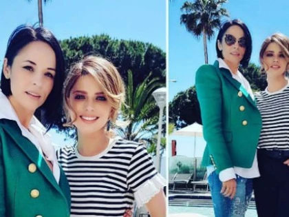 Alexandra Dinu și Andreea Marin s-au întâlnit la Cannes