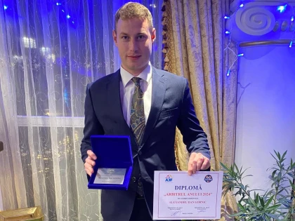 Alexandru Gornic a fost desemnat cel mai bun arbitru al anului în fotbalul județean