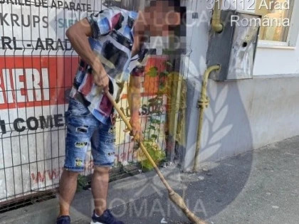 Amendă usturătoare pentru un arădean care a aruncat pe jos coji de semințe