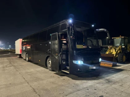Amenzi de 31.000 de lei, pe autostrada Deva-Nădlac, pentru doi șoferi de autobuz care nu au respectat timpii de odihnă