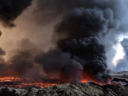 Americanii au publicat imagini care arată că Iranul a bombardat câmpurile petroliere din Arabia Saudită