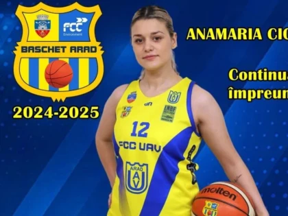 Anamaria Ciotir va juca și în sezonul viitor pentru vicecampioana FCC UAV Arad