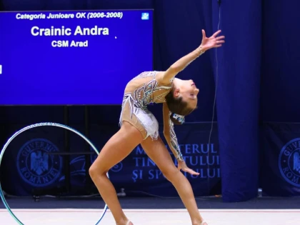 Andra Crainic debutează în noul sezon de ritmică alături de lotul de ansamblu junioare