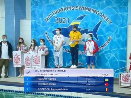 Andreea Popescu, dublu medaliată cu bronz la Multinations Swimming Meet