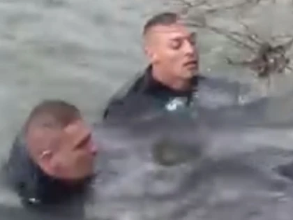 Andrei, Cristian și Gabriel, jandarmii-eroi care au salvat o femeie de la înec