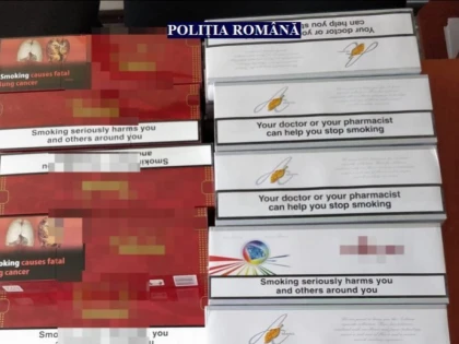 Aproape 10.000 de țigări de contrabandă, confiscate în Vlaicu