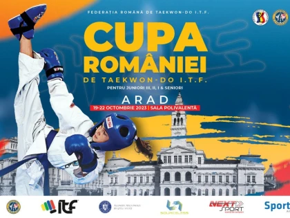 Aproape 800 de sportivi sunt anunțați în Polivalenta arădeană, la Cupa României de Taekwon-do I.T.F.!