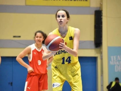 Arădeanca Blanca Valea s-a numărat printre marcatoarele naționalei de baschet U14