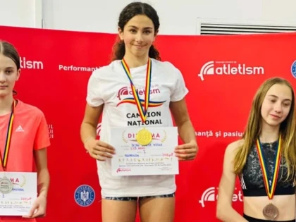 Arădeanca Denise Bejan este campioană națională la pentathlon, categoria U16