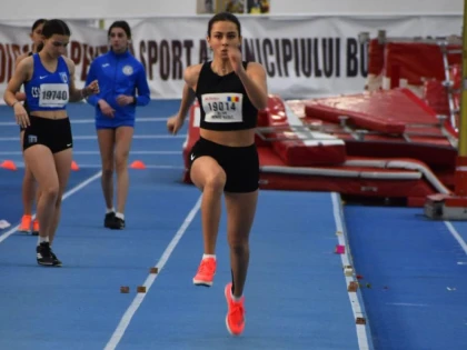 Arădeanca Denise Bejan este mezina delegației României la Balcanicele de atletism
