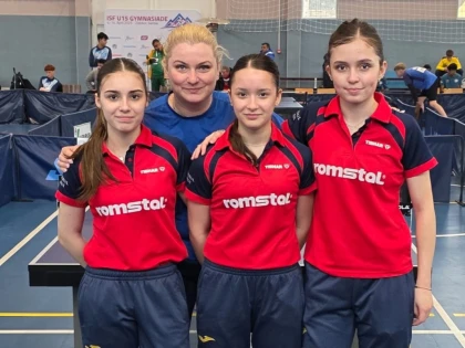Arădeanca Maya Madar a luat bronzul cu naționala U15 de tenis de masă, la Gimnaziada de la Zlatibor!