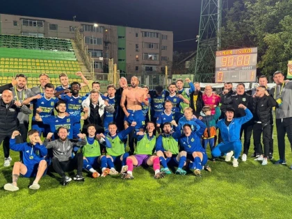 Arădeanul Florin Purece a marcat pentru promovarea istorică în elită a Sloboziei