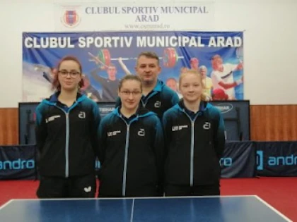 Arădencele de la CSM au încheiat Superliga de tenis de masă pe locul 6 şi vor juca în play-out
