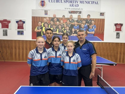 Arădencele de la CSM au învins Poli Iași cu 3-0, în Superliga de tenis de masă!