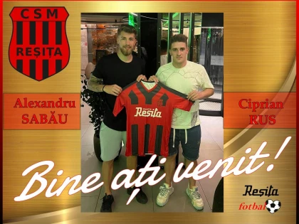 Arădenii Cipri Rus și Alex Sabău au ajuns la CSM Reșița, nou promovată în Liga a II-a