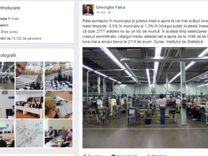 Arădenii l-au făcut „praf” pe Falcă, după ce acesta s-a lăudat pe Facebook