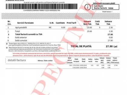 Arădenii pot primi factura de apă și canalizare și prin e-mail