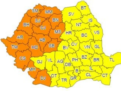 Aradul intră sub cod portocaliu de caniculă