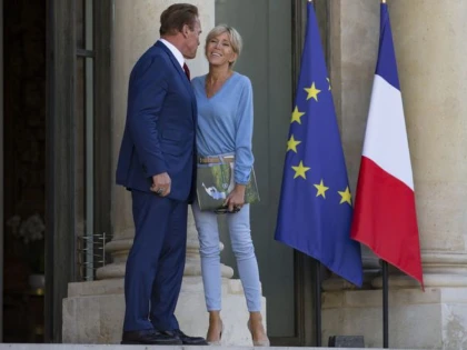 Arnold Schwarzenegger, fascinat de Brigitte Macron