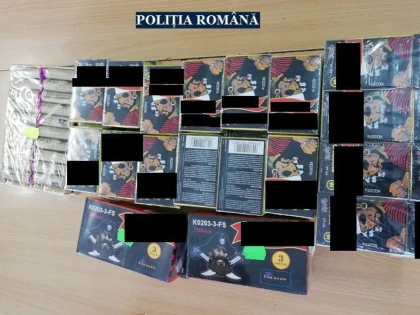 Articole pirotehnice ilegale, depistate la Ineu