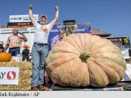 Așa arată cel mai mare dovleac cultivat vreodată în America de Nord