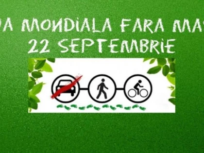 ASTĂZI ESTE ZIUA MONDIALĂ FĂRĂ MAȘINI