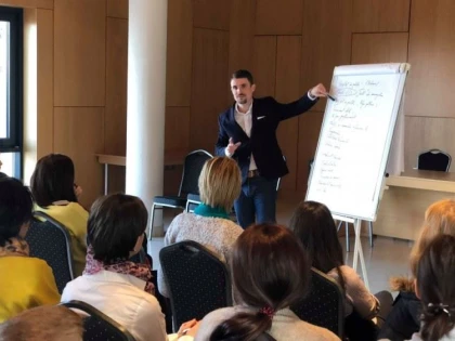 Atelier de voce, dicție și oratorie cu Andrei Țigănaș la Biblioteca Județeană